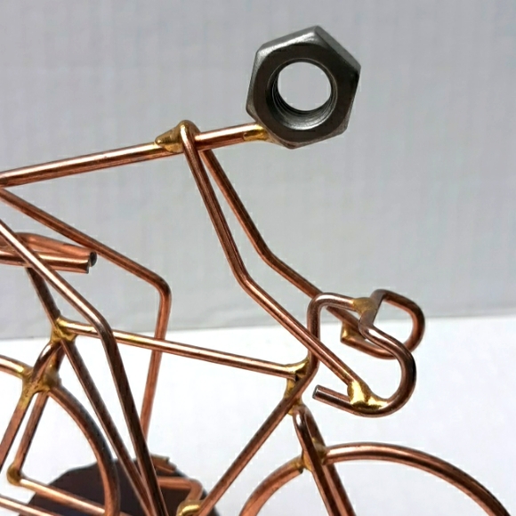 ROCK CREEK METAL CRAFT HANDMADE BICYCLIST - Picture 6 of 9